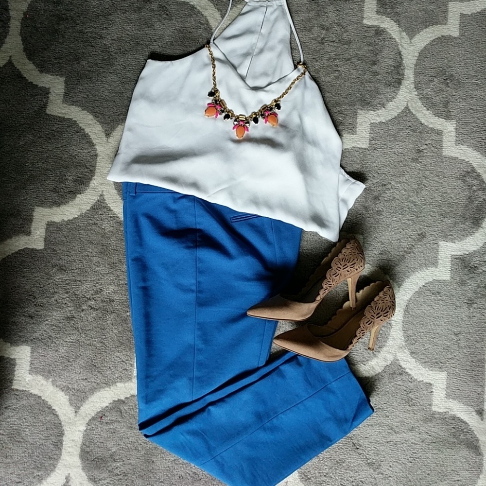 Ann Taylor Blue Crop Pants